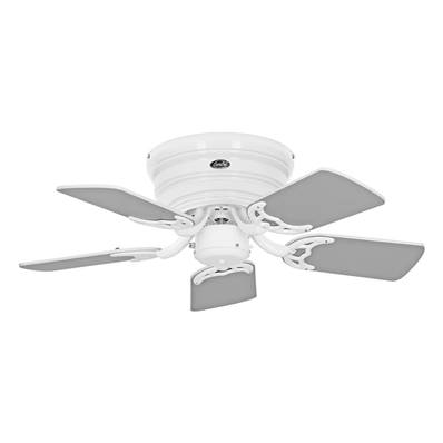 Ventilateur Plafonnier Classic Flat 79cm Blanc Gris