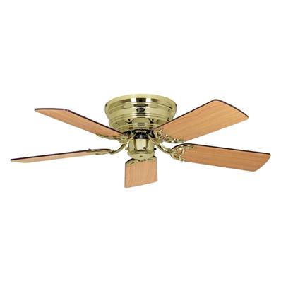 Ventilateur de Plafond Classic Flat 103cm Laiton Chêne Hêtre