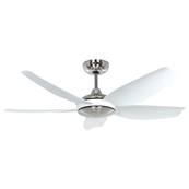 Ventilateur Plafonnier Eco Volare 116cm Chrom Blanc