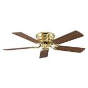 Ventilateur de Plafond Classic Flat 132cm Laiton Chêne Hêtre