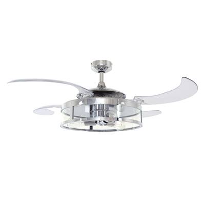 Ventilateur Plafond Retractable Classic 122cm Chromé