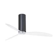 Ventilateur Plafond Tube 128cm Noir Transparent