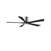 Ventilateur Plafond avec LED Irene-5HLK 152cm Chromé Poli Noir