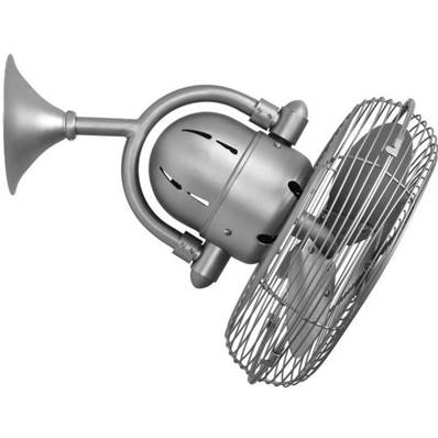 Ventilateur mural Kaye 33cm Nickel Brossé