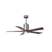 Ventilateur Plafond Patricia-5 132cm Nickel Noyer