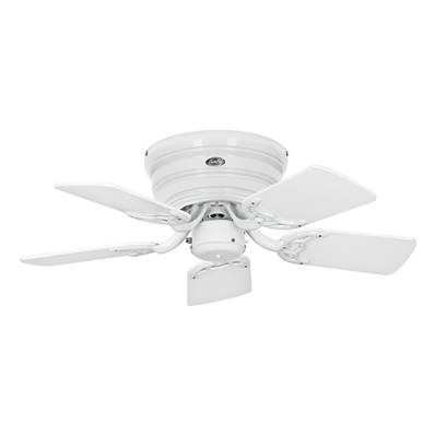 Ventilateur Plafonnier Classic Flat 79cm Blanc Gris