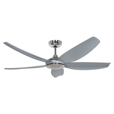 Ventilateur Plafond Eco Volare 142cm Chromé Gris