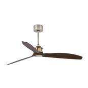 Ventilateur de Plafond Just Fan 128cm Laiton Noyer