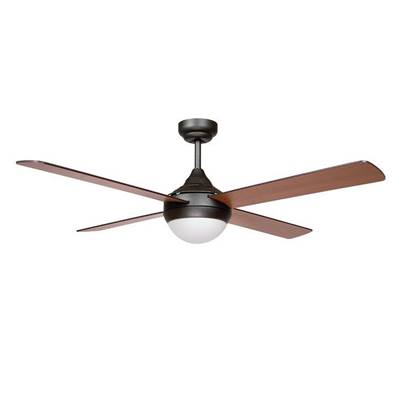 Ventilateur Plafond Baloo 122cm Metal Bois Sombre Claire