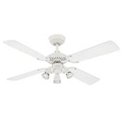 Ventilateur Plafond PRINCESS EURO 105cm Blanc Htre