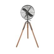 Ventilateur sur pied Retro Airstyle Chrom Bois Naturel