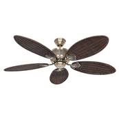 Ventilateur Plafond Caribbean Dream 137cm Laiton Rotin antique