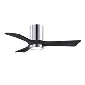 Ventilateur Plafond avec LED Irene-3HLK 106cm Chromé Poli Noir