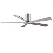 Ventilateur de Plafond Irene-5H 132cm Chromé Poli Bois vieilli