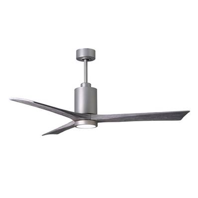 Ventilateur Plafond Patricia 152cm Nickel Bois Vieilli