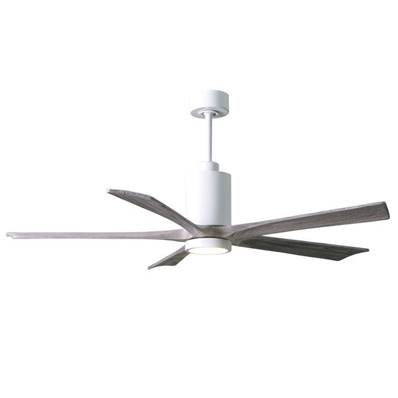 Ventilateur Plafond Patricia-5 152cm Blanc Bois Vieilli