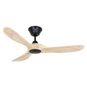 Ventilateur de Plafond Eco Genuino 122cm Noir Bois Naturel