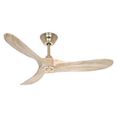 Ventilateur Plafonnier Eco Genuino 122cm Laiton Bois Naturel