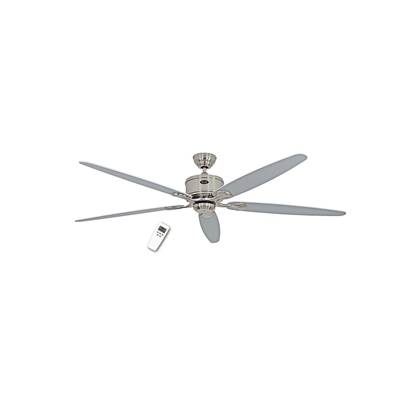 Ventilateur Plafonnier Eco Elements 180cm Chromé Blanc Gris