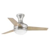 Ventilateur Plafonnier Mini Ufo 101cm Nickel Gris Erable