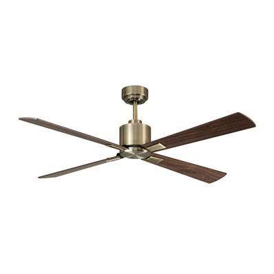 Ventilateur Plafond Climate 132cm Laiton Noyer