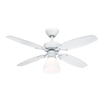 Ventilateur de Plafond CAPITOL 105cm Blanc Hêtre