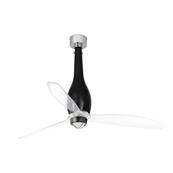 Ventilateur Plafond Eterfan 128cm Noir Transparent