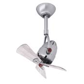 Ventilateur Plafond Diane 40cm Nickel Bois vieilli