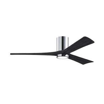 Ventilateur Plafond avec LED Irene-3HLK 152cm Chromé Poli Noir