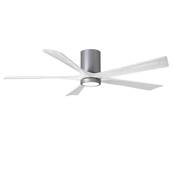 Ventilateur Plafond avec Lumire Irene-5HLK 152cm Nickel Blanc