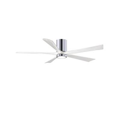 Ventilateur Plafond avec LED Irene-5HLK 152cm Chromé Poli Blanc