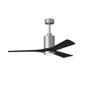 Ventilateur Plafond Patricia-3 132cm Nickel Noir