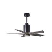 Ventilateur Plafond Patricia-5 106cm Noir Bois Vieilli