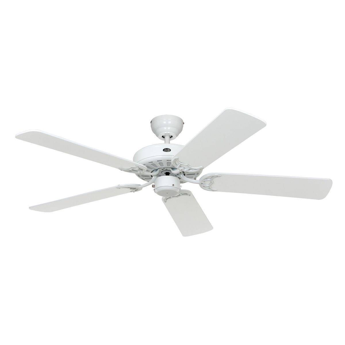 Ventilateur de plafond Classic Royal Blanc / Hêtre 75 cm avec