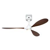 Ventilateur Plafond Helico Paddle 132cm Blanc Noyer