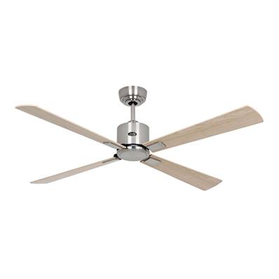 Ventilateur Plafonnier Eco Neo 132cm Chromé Erable Hêtre