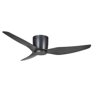 Ventilateur Plafond Bas Extérieur Flush 122cm Noir