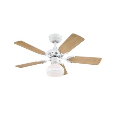 Ventilateur Plafond PRINCESS RADIANCE II 90cm Blanc Hêtre