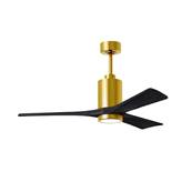 Ventilateur Plafond Patricia-3 132cm Laiton Noir