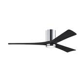 Ventilateur Plafond avec LED Irene-3HLK 152cm Chromé Poli Noir