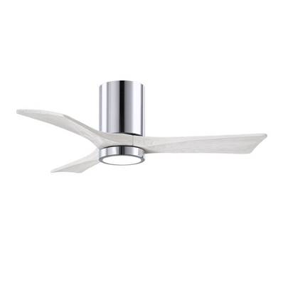 Ventilateur Plafond avec LED Irene-3HLK 106cm Chromé Poli Blanc