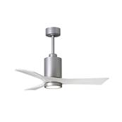 Ventilateur Plafond Patricia-3 106cm Nickel Blanc