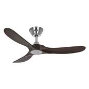 Ventilateur de Plafond Design Eco Genuino 122cm Chrom Noyer