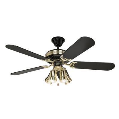 Ventilateur de Plafond Black Magic 132cm Laiton Noir