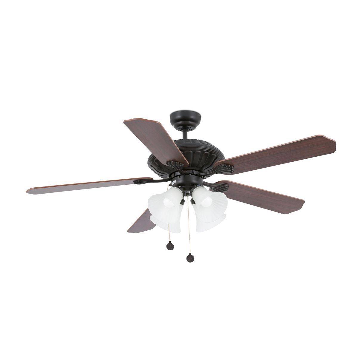 Ventilateur Plafond Corso 132cm Marron Acajou Chêne vieilli