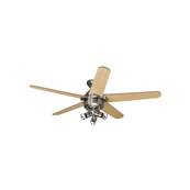 Ventilateur Plafond Lemoyne 132cm Nickel Erable Chne
