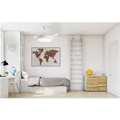 Ventilateur Plafond Bombay 108cm Blanc Transparent