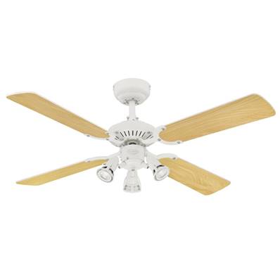 Ventilateur Plafond PRINCESS EURO 105cm Blanc Hêtre