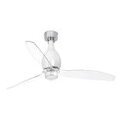 Ventilateur Plafond Mini Eterfan 128cm Blanc Transparent