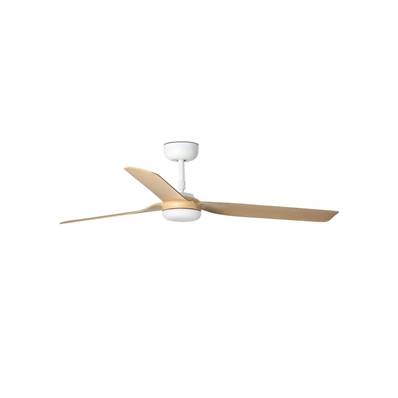 Ventilateur Plafond Punt 130cm Blanc Bois clair